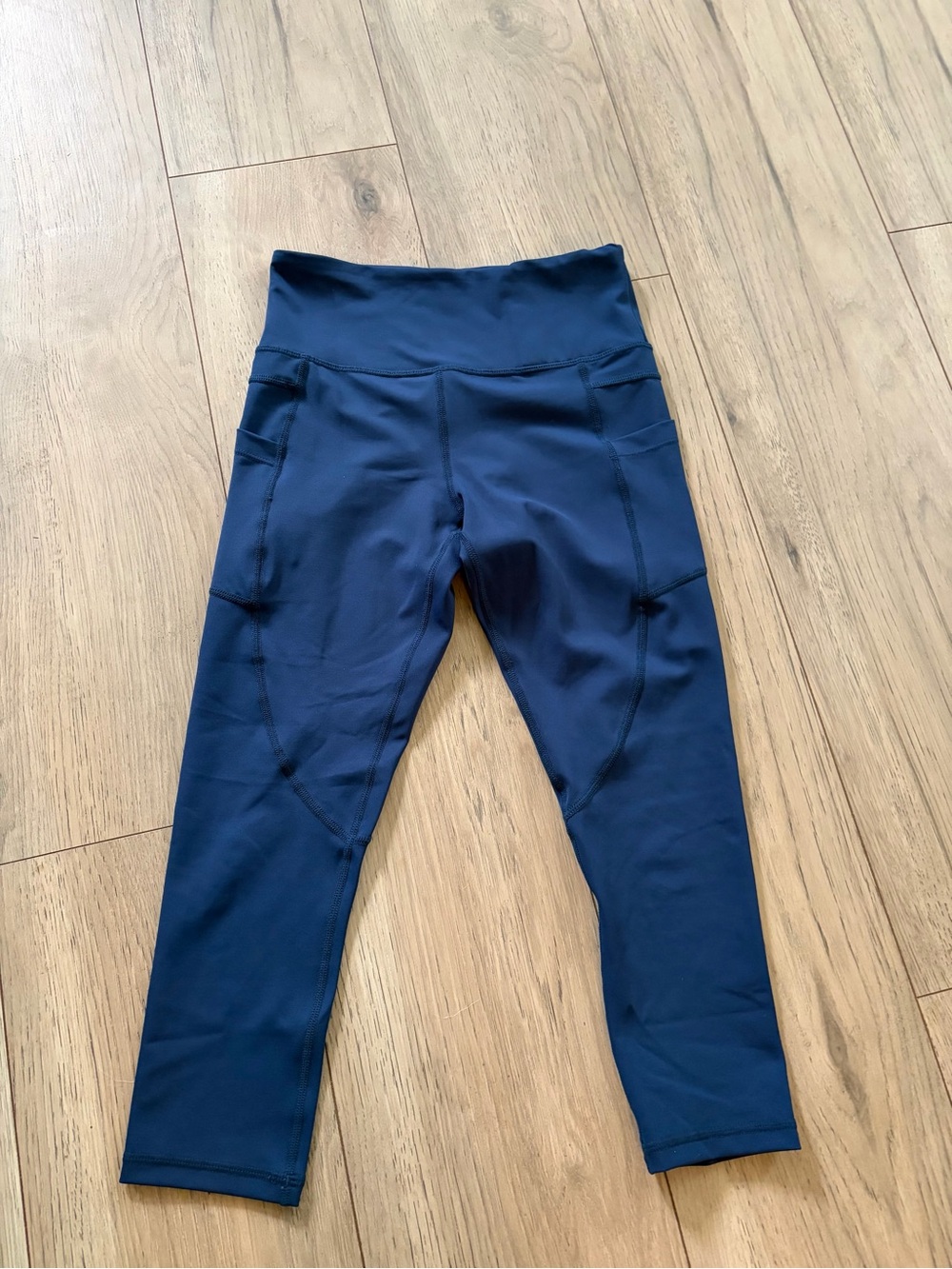 Zyia Navy Active Leggings with Side Pockets